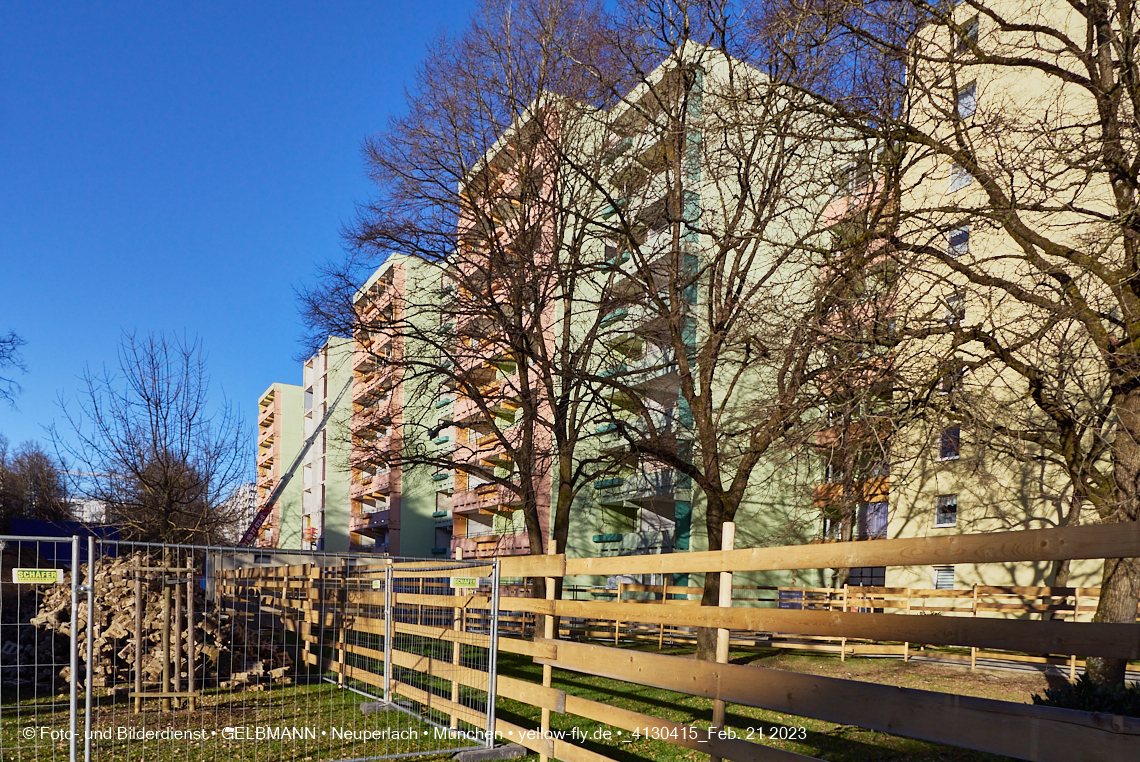 21.02.2023 -  Mega-Sanierung in der Kurt-Eisner-Straße in Neuperlach